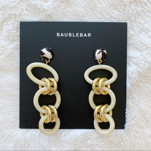 NEW!! Baublebar Fabella Linked Drop Resin Earrings